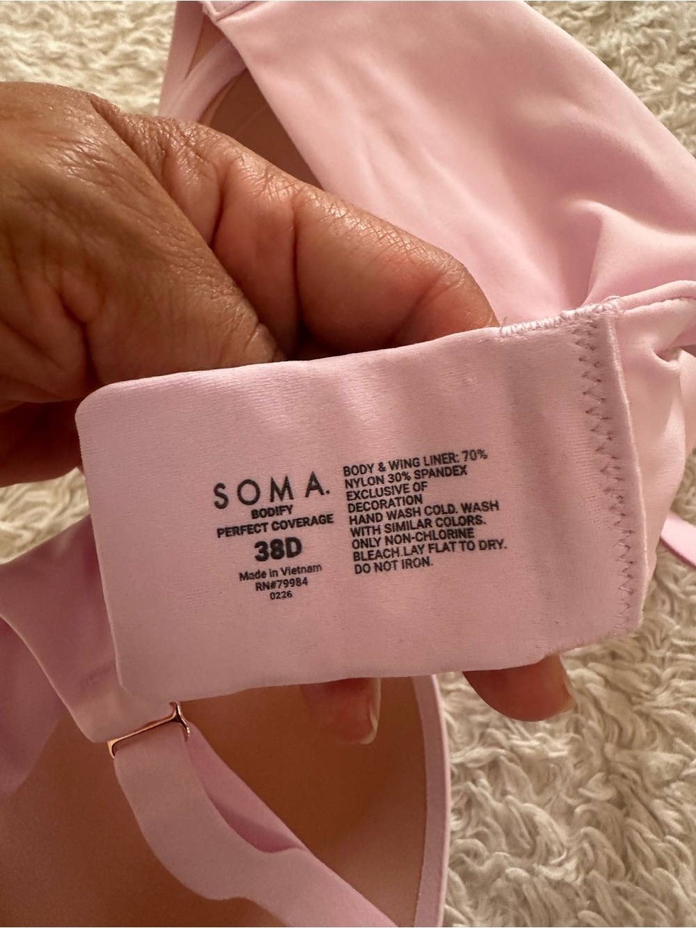 Soma Bodify Perfect Coverage Bra Lilac Tint
Size 38D
NWT - Picture 7 of 7